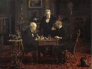 Thomas Eakins Chess Player oil painting